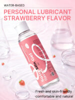 SatinGel Strawberry Flavored Water-Based Personal Lubricant - Image 2